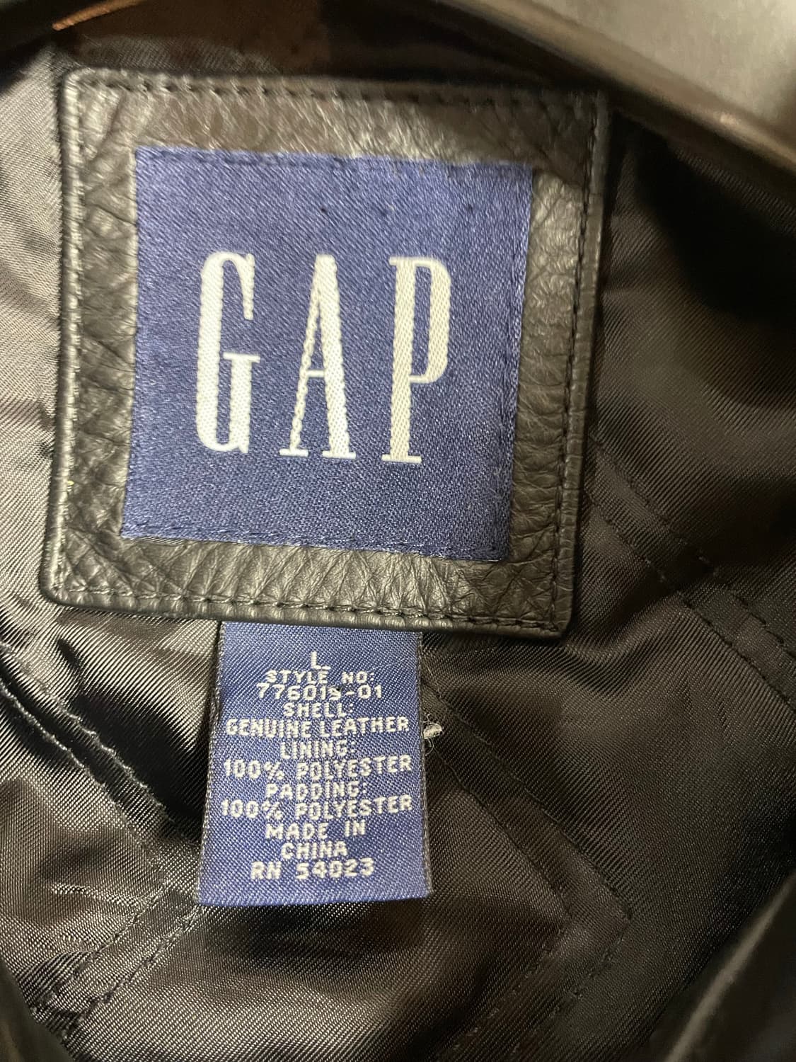 올드 갭 레더 싱글라이더 자켓 L 상품이미지2