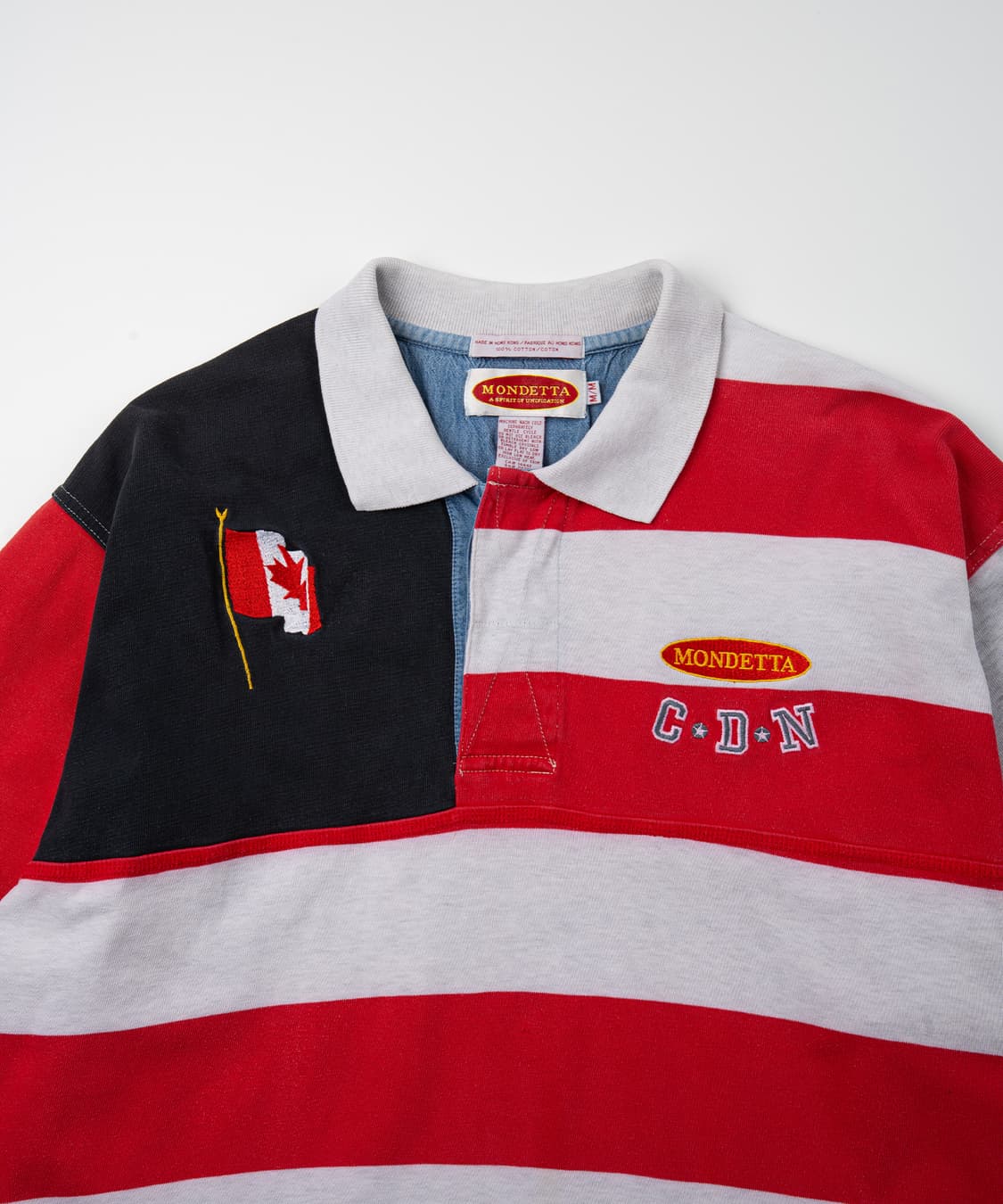 90's Mondetta 컬러블록 럭비 셔츠 상품이미지3