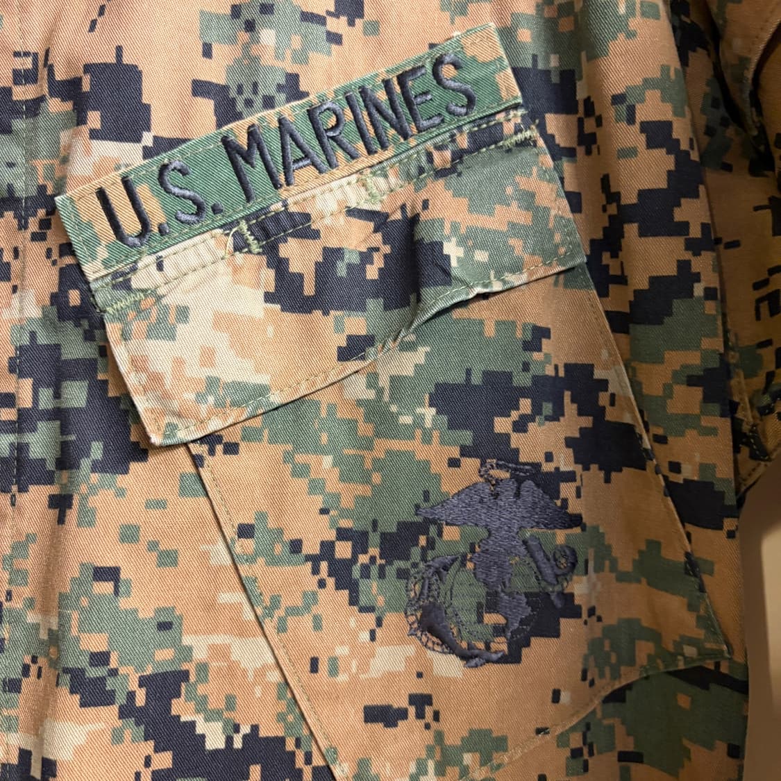 미해병대 오리지널 USMC MARPAT 전투복 상의 S-R 상품이미지4