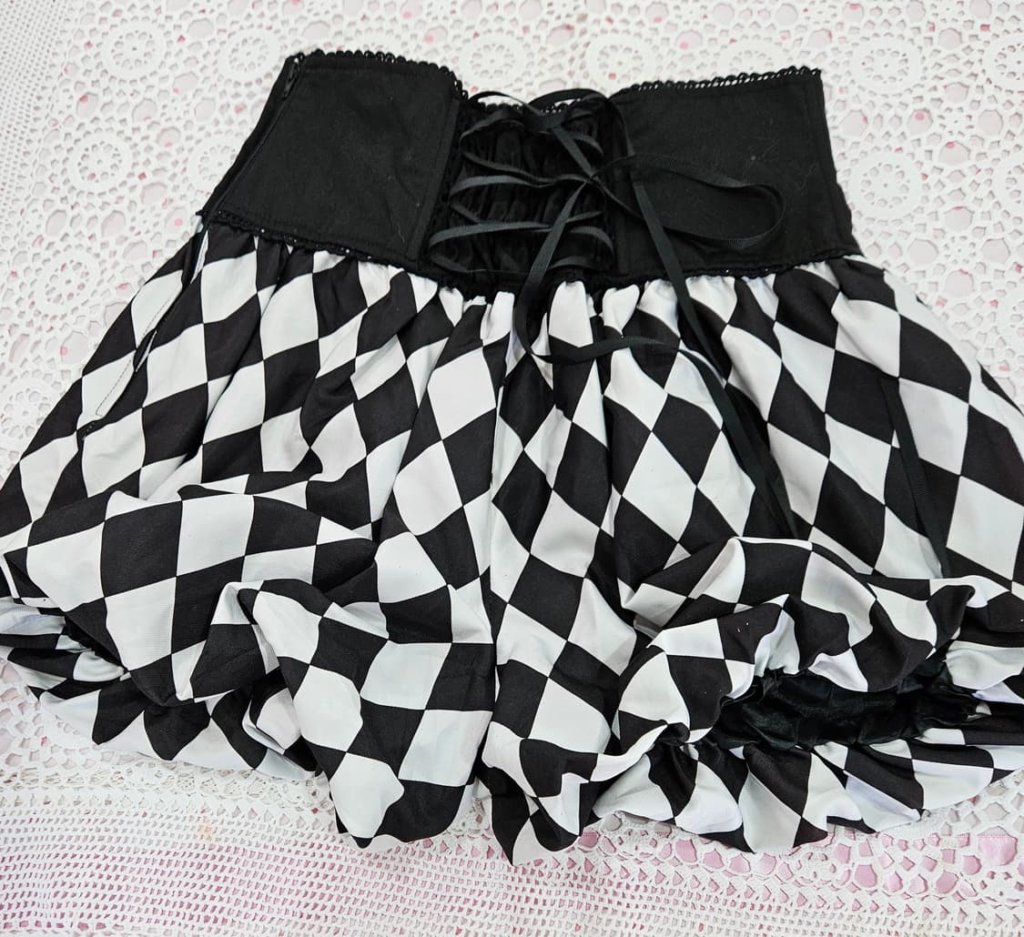 바디라인(BODYLINE) 아가일 벌룬팬츠' 상품이미지7