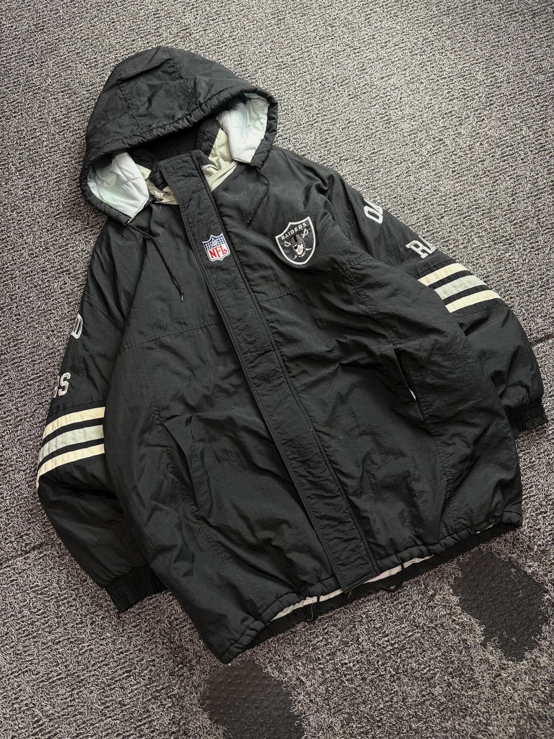NFL 오클랜드 레이더스 스타터 올드스쿨 자켓 3688 상품이미지1
