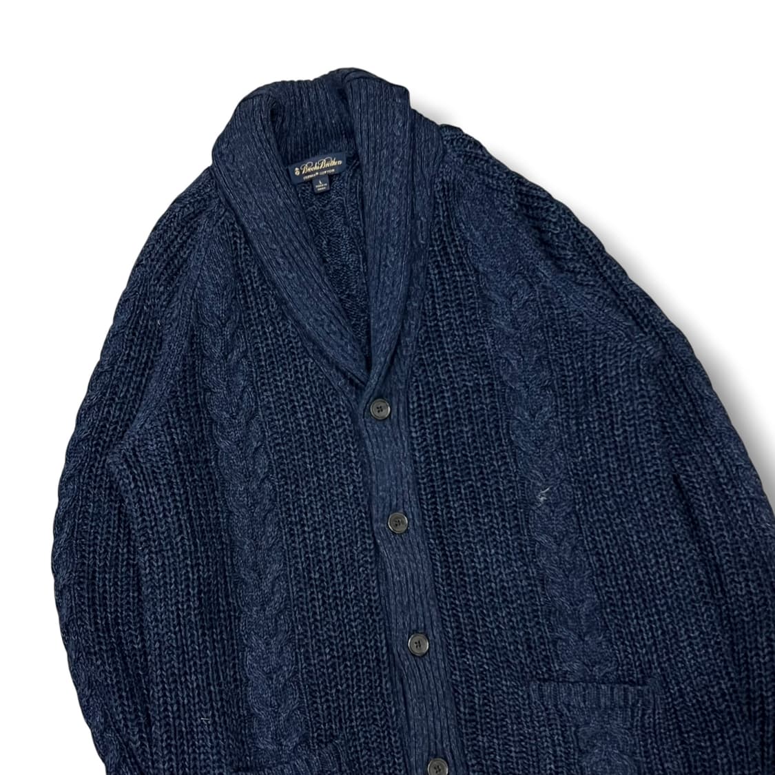 브룩스브라더스 숄카라 꽈배기 가디건 s08544 상품이미지4