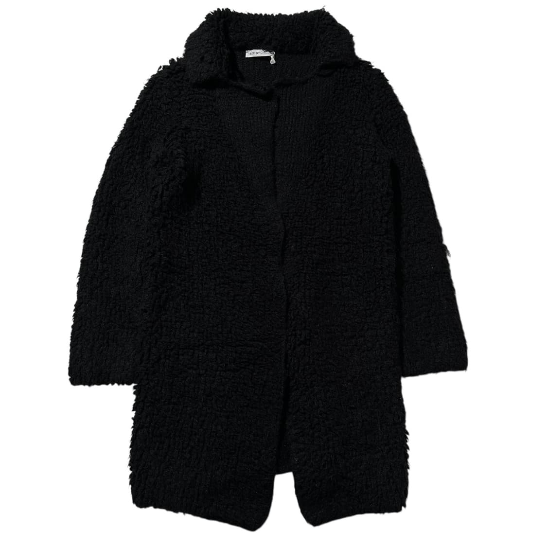 (매장판) 씨 바이 끌로에 울 알파카 니트 코트 블랙 상품이미지2