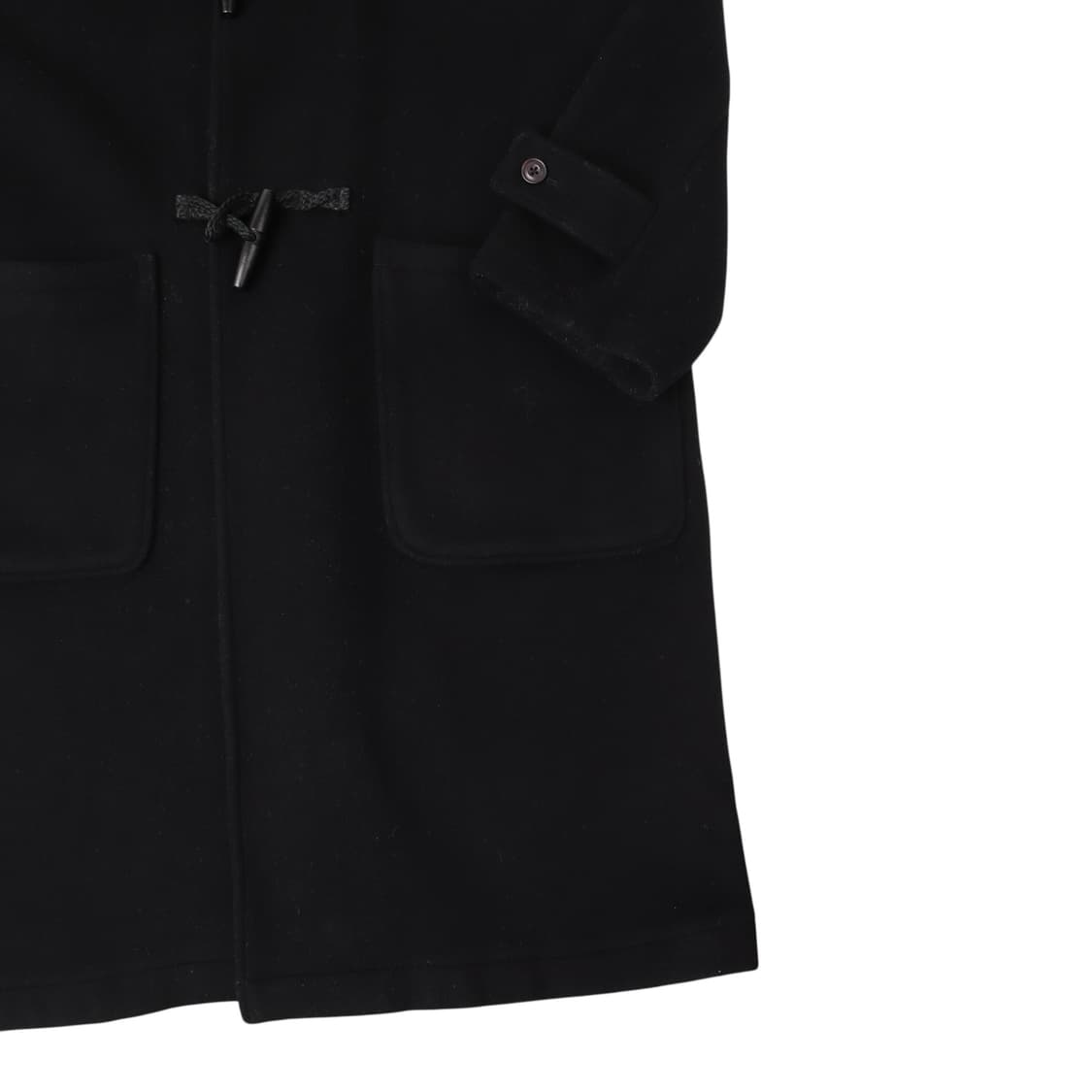 토마스모어 블랙 울 더플 코트 상품이미지4