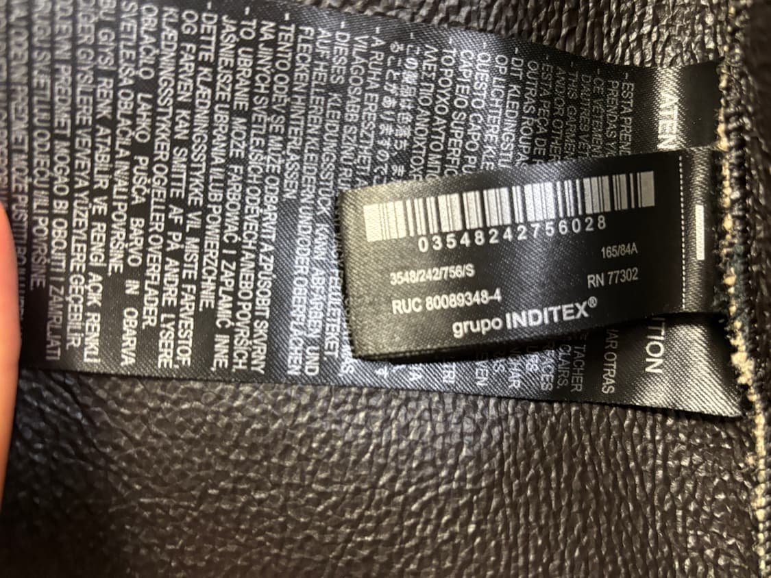 자라 양면 페이크 시어링 자켓 상품이미지4