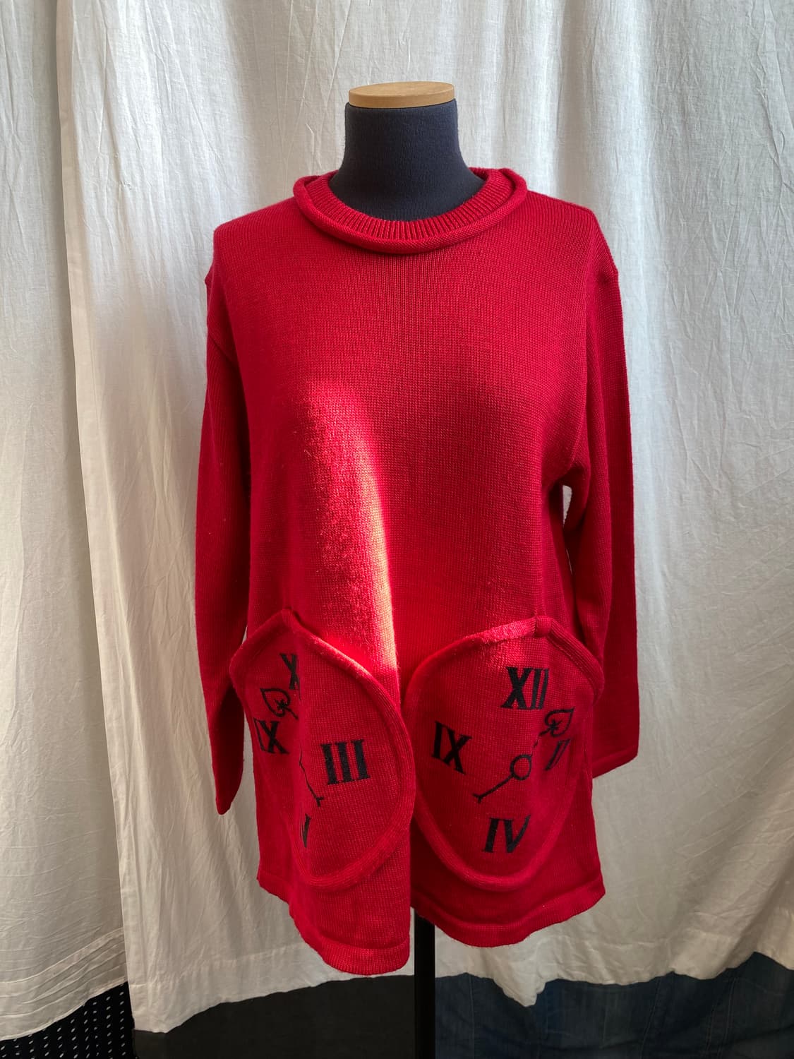 MARY MIND 레드 울혼방 니트(L) 상품이미지1