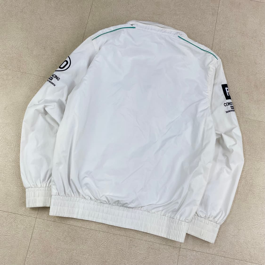 폴로 빅포니 화이트 자수 레이싱 나일론 자켓 (100) 상품이미지3