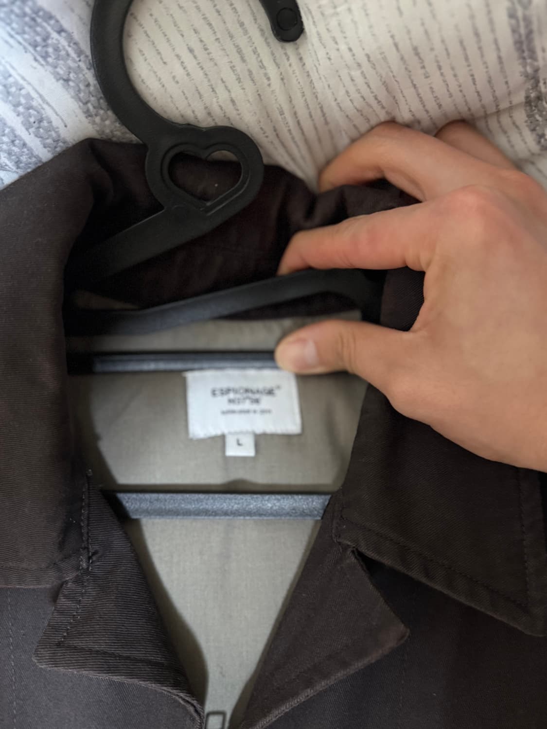 (L) 에스피오나지 코튼 드리즐러 자켓 브라운 상품이미지4