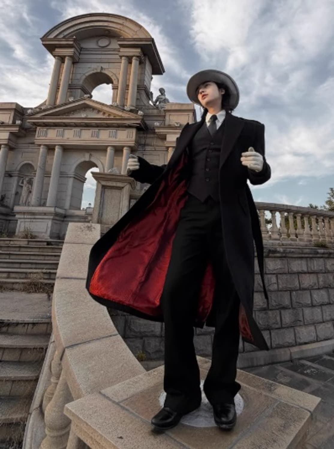 발리톤 / 패딩 숄더 버클 울 코트 / L ( 105) 상품이미지2