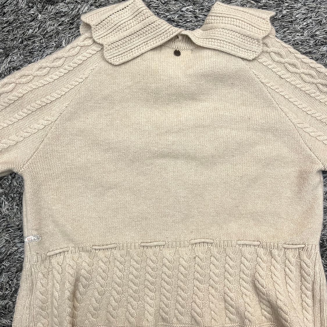 써스데이아일랜드 여성 울 니트 가디건(S) 상품이미지4