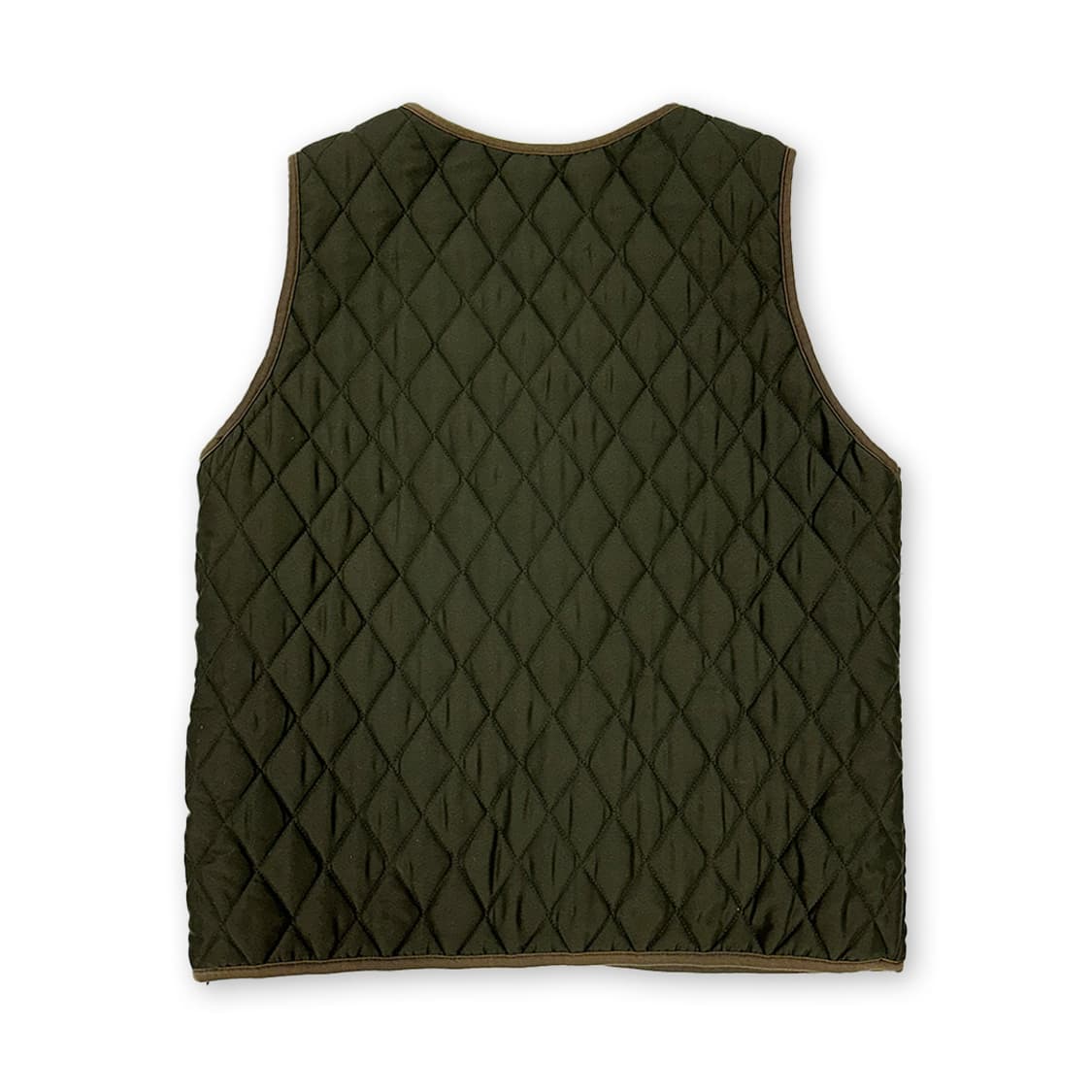 카키 누빔 퀼팅 베스트 상품이미지2