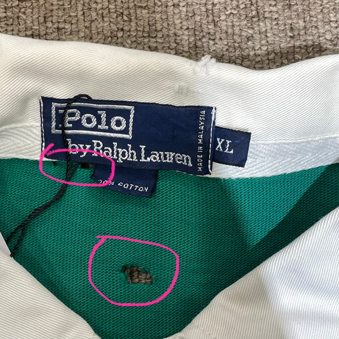 (XL) POLO 폴로 랄프로렌 럭비 셔츠 상품이미지4
