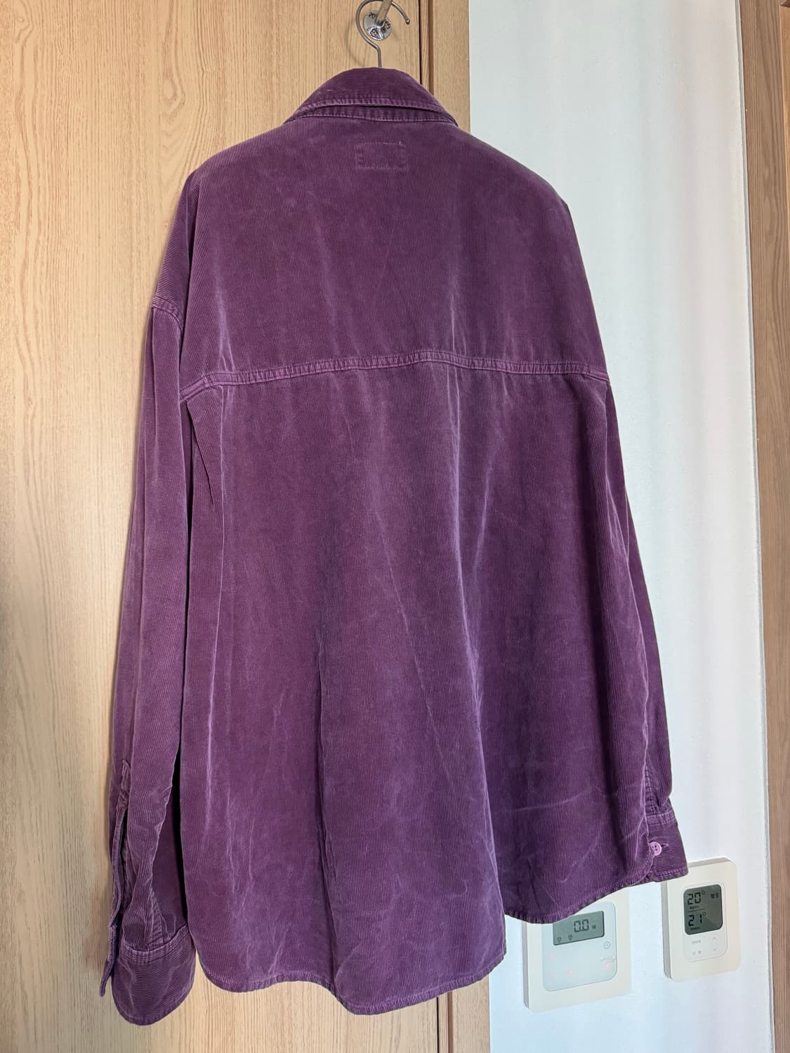 카브엠트 Cave Empt 카브엠트 코듀로이 디자인 빅셔츠 퍼플 m 상품이미지3