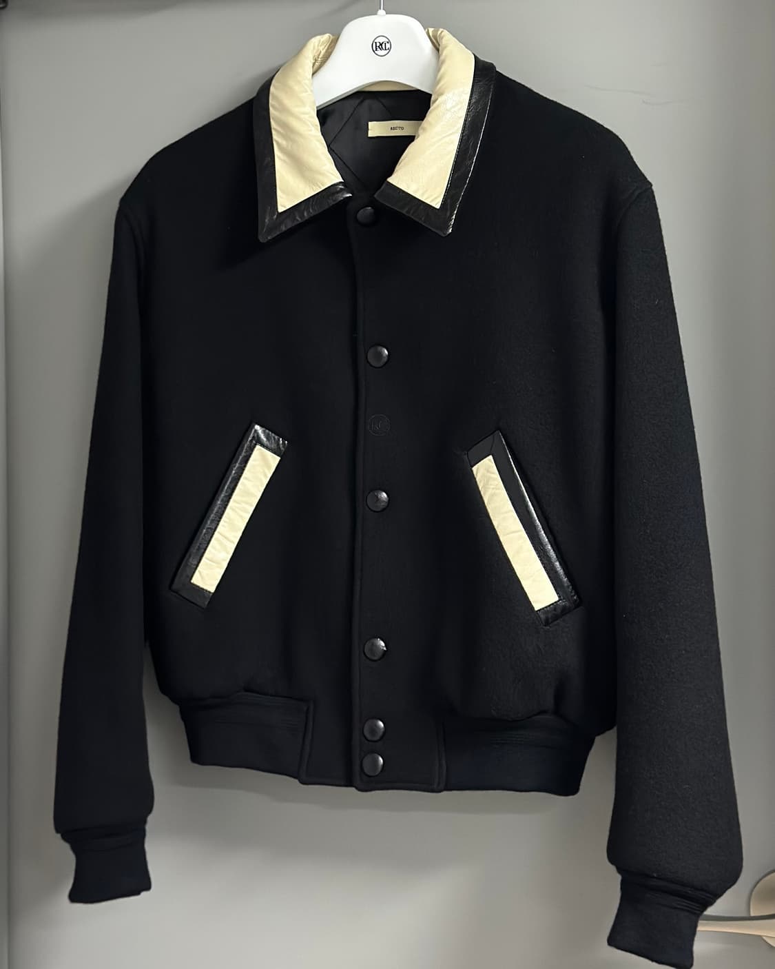 [M] 렉토 22FW 스타디움 바시티 울 카라 자켓 상품이미지2