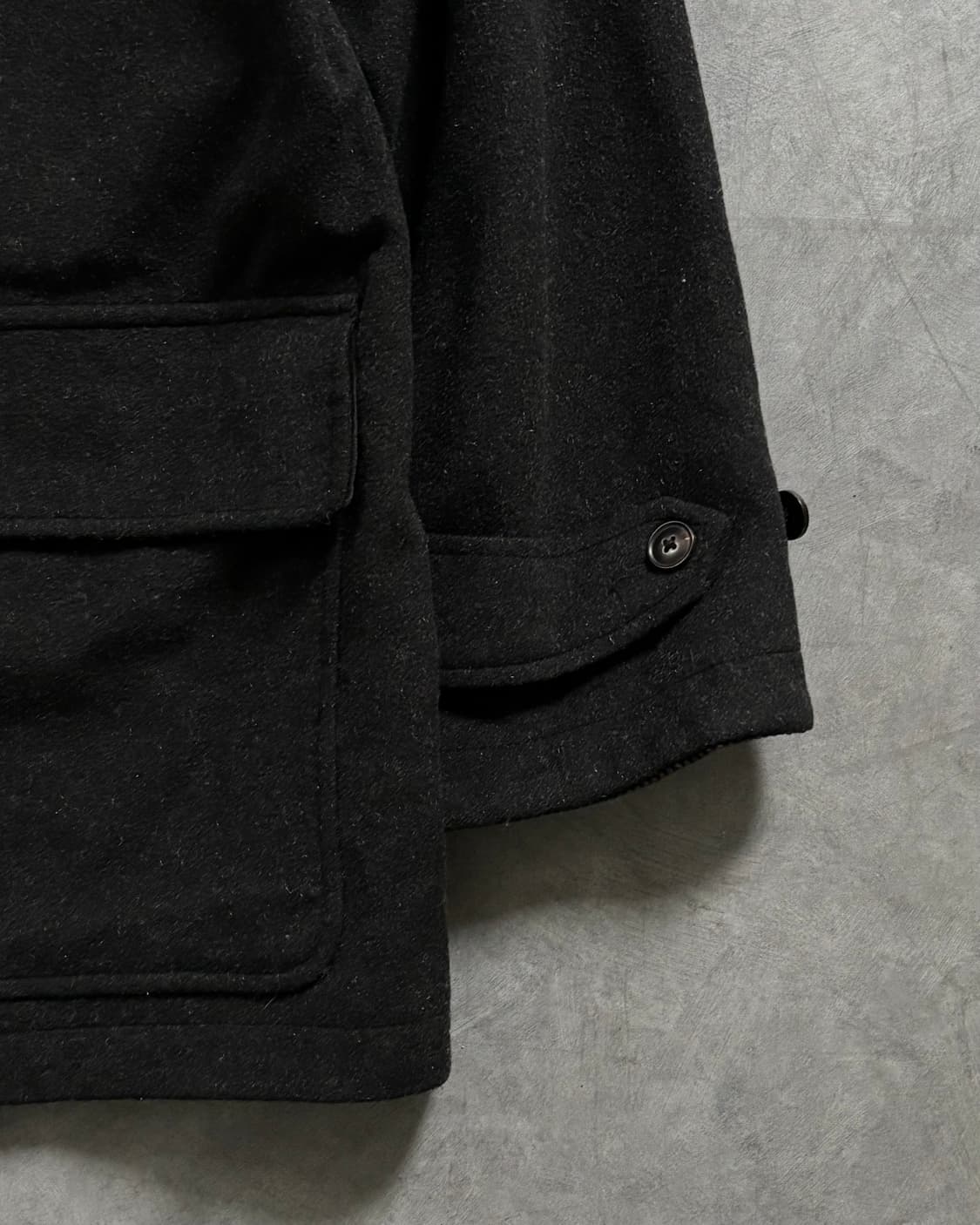 Polo 폴로 블랙 울 카 코트 상품이미지4