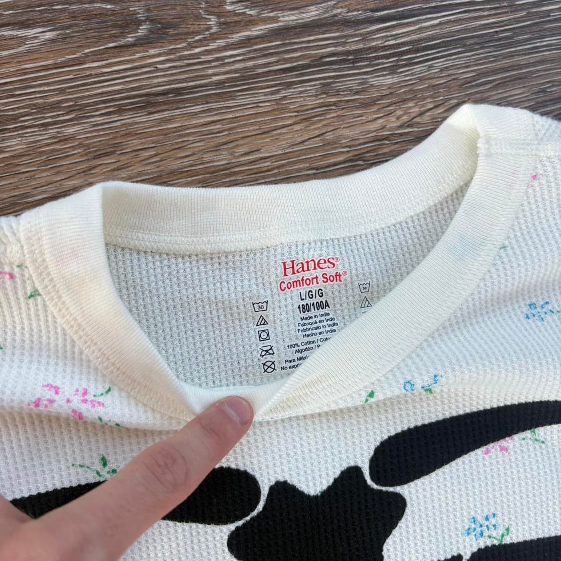 슈프림 헤인즈 본즈 써멀 크루 플로럴 상품이미지3