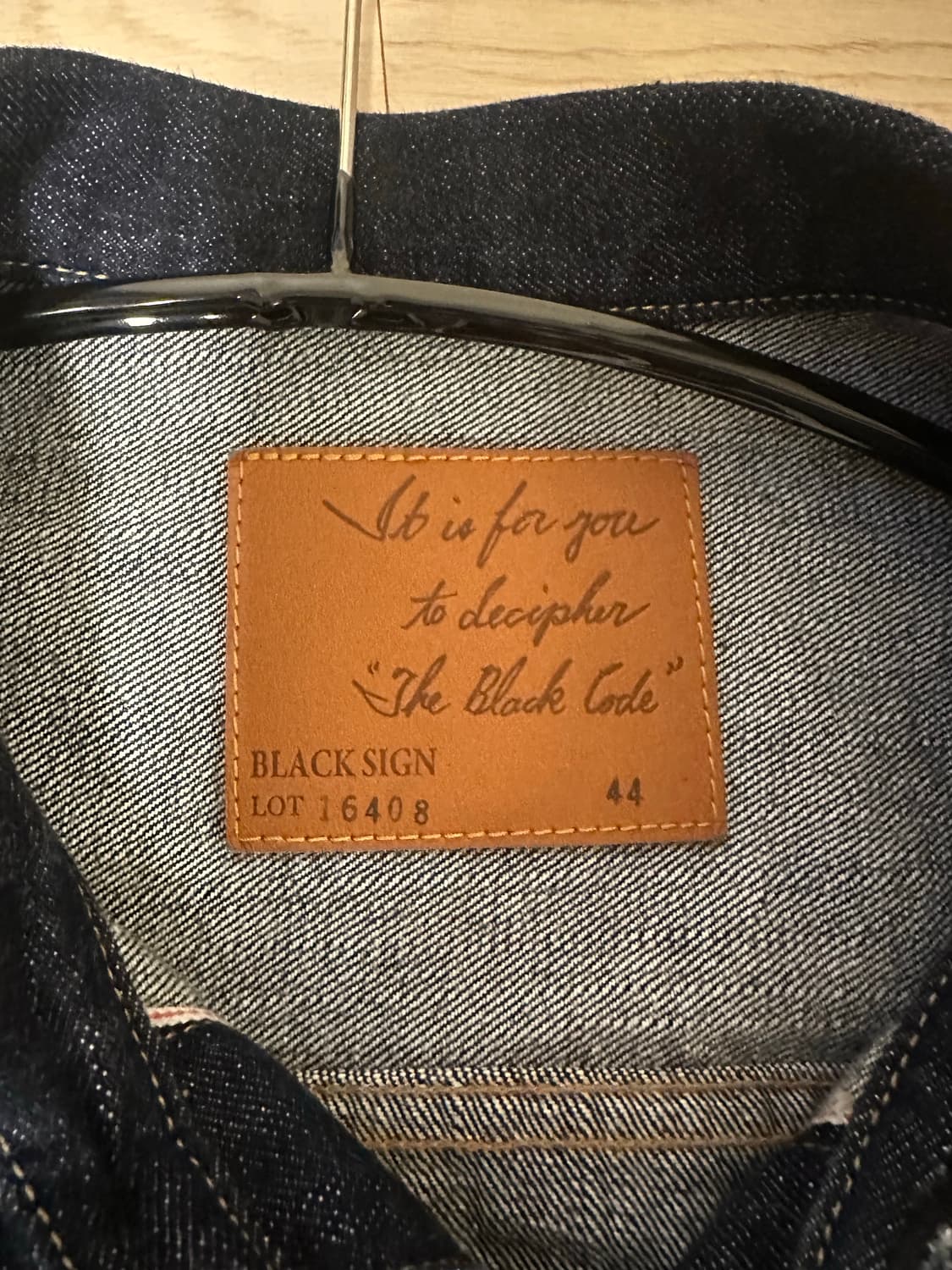 블랙사인 1세대 원워시 데님자켓16408 44사이즈 상품이미지2