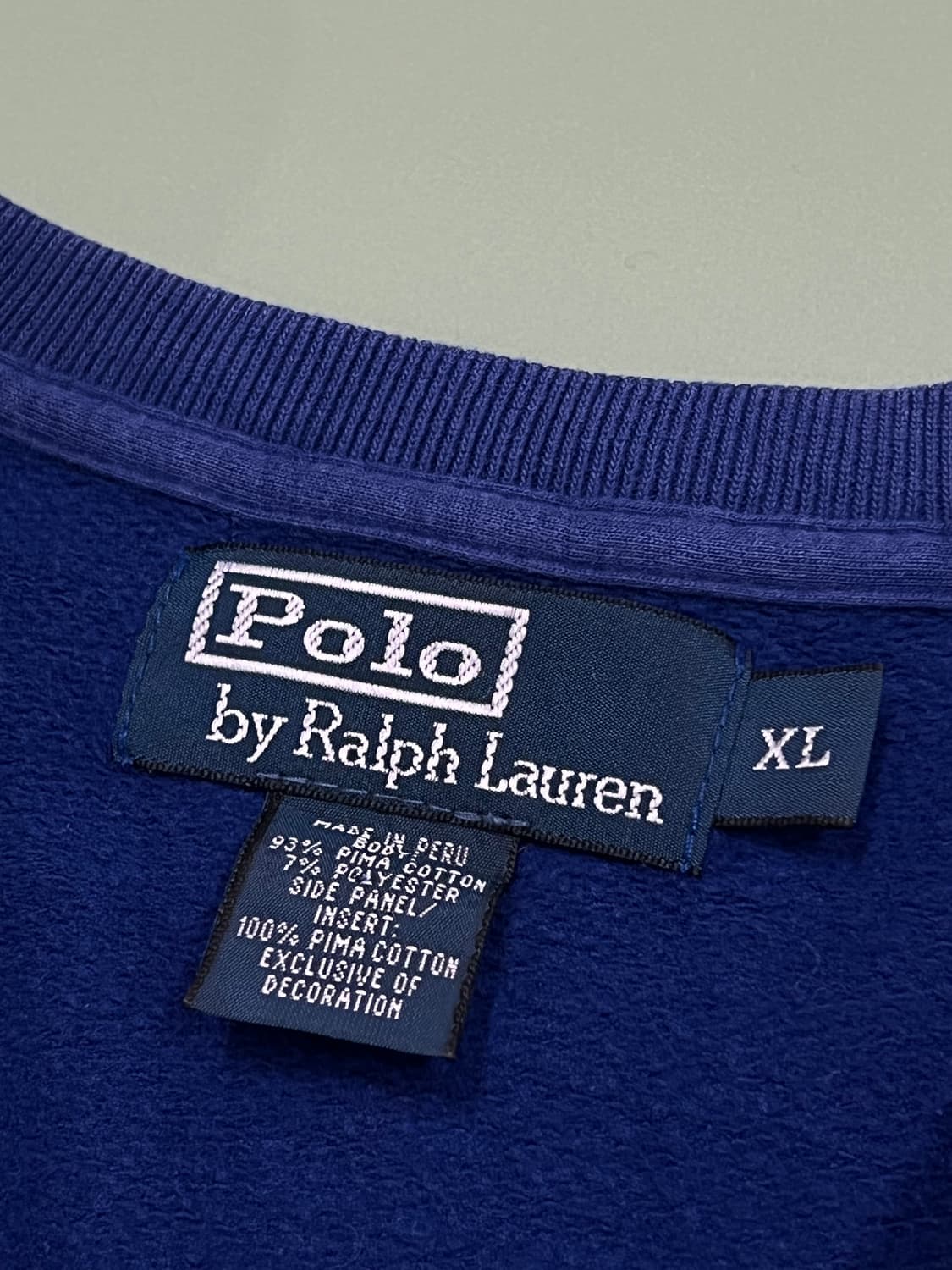 (XL) 폴로 랄프로렌 라운드 맨투맨 네이비 상품이미지4