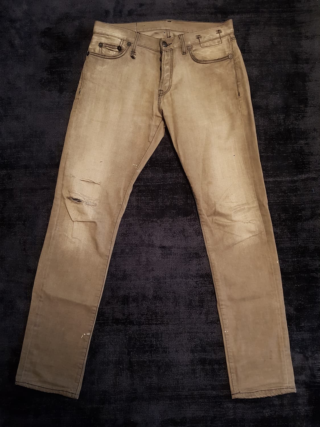 R13 워시드그레이 슬림핏 데님팬츠 상품이미지3