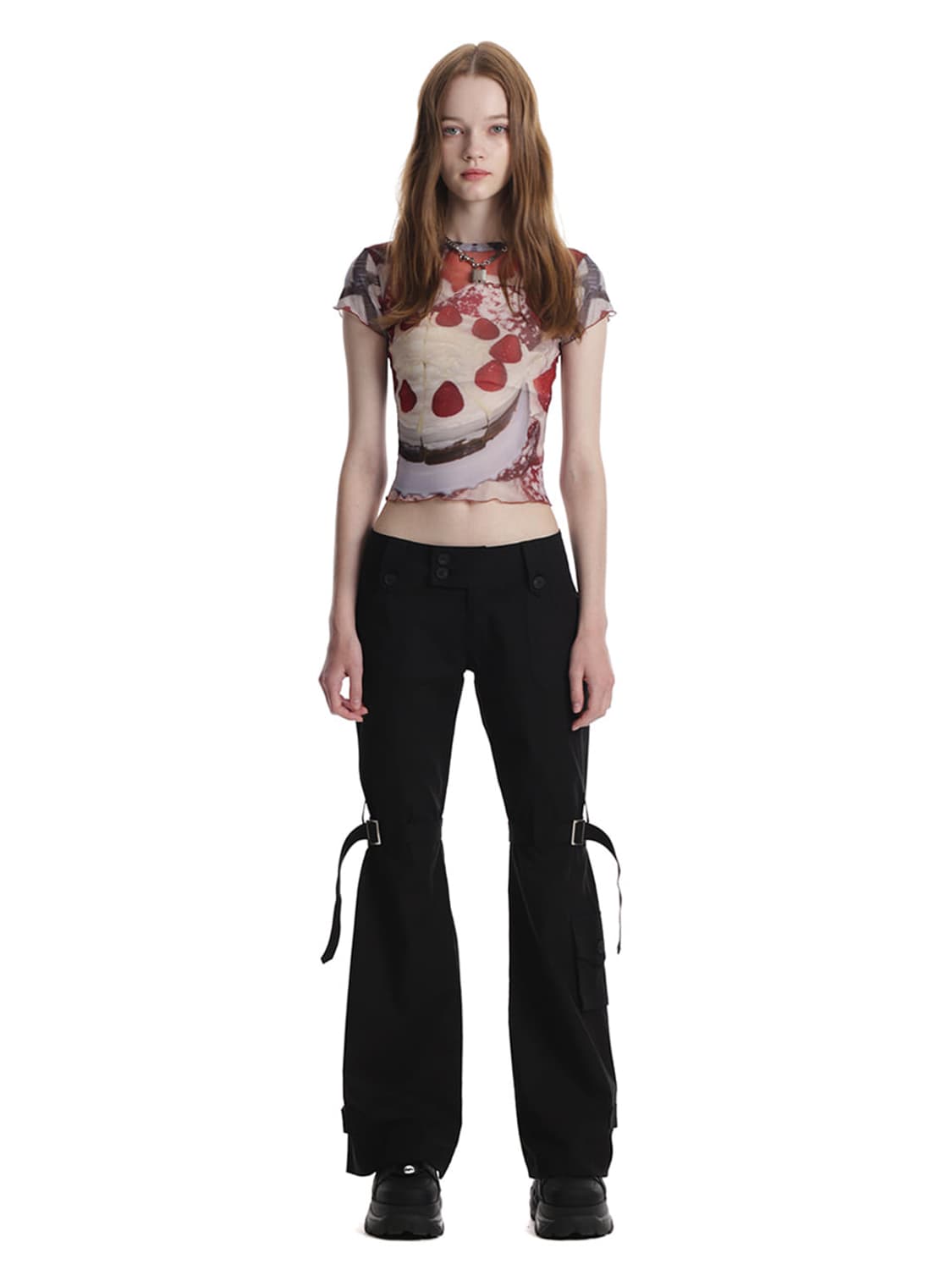 클럿스튜디오 04 strawberry mesh top 상품이미지3