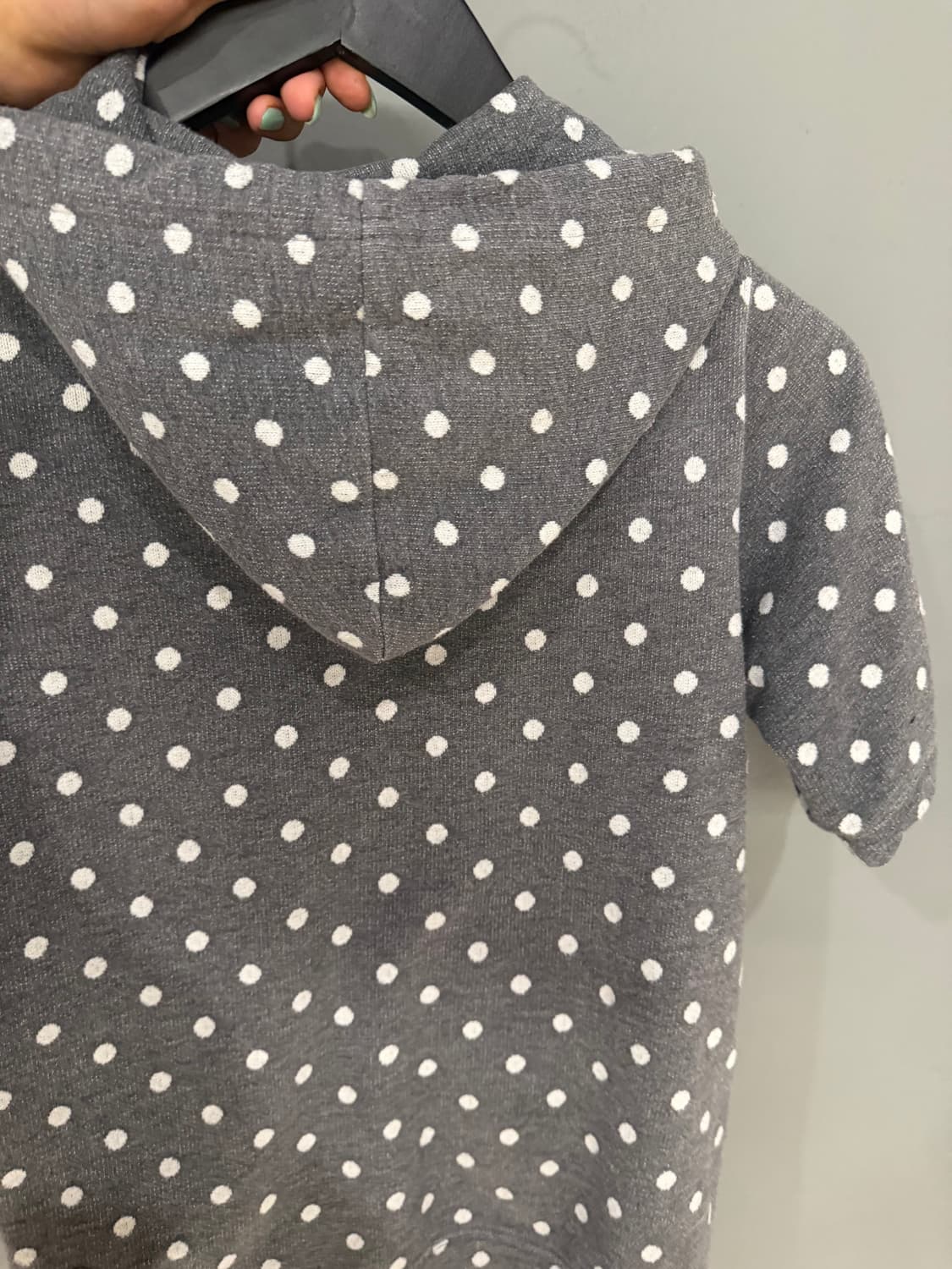 dot pattern hood zip-up 상품이미지8