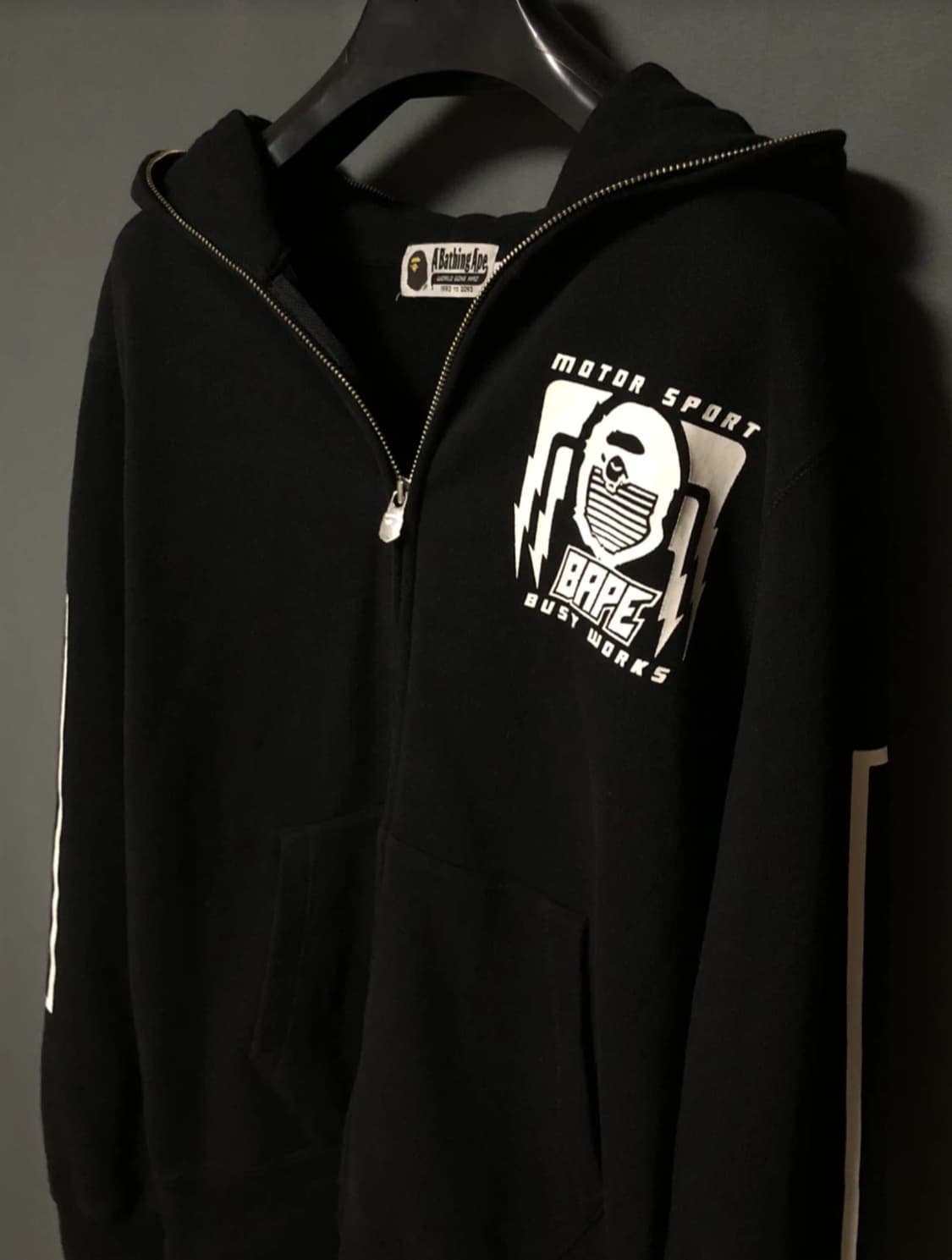 베이프 블랙 후드집업 상품이미지3