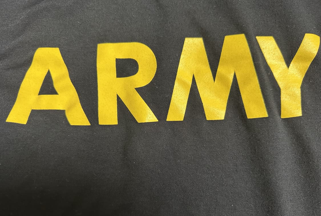 미육군 APFU 체육복 트레이닝복 긴팔 티셔츠 (M) (5) 상품이미지5