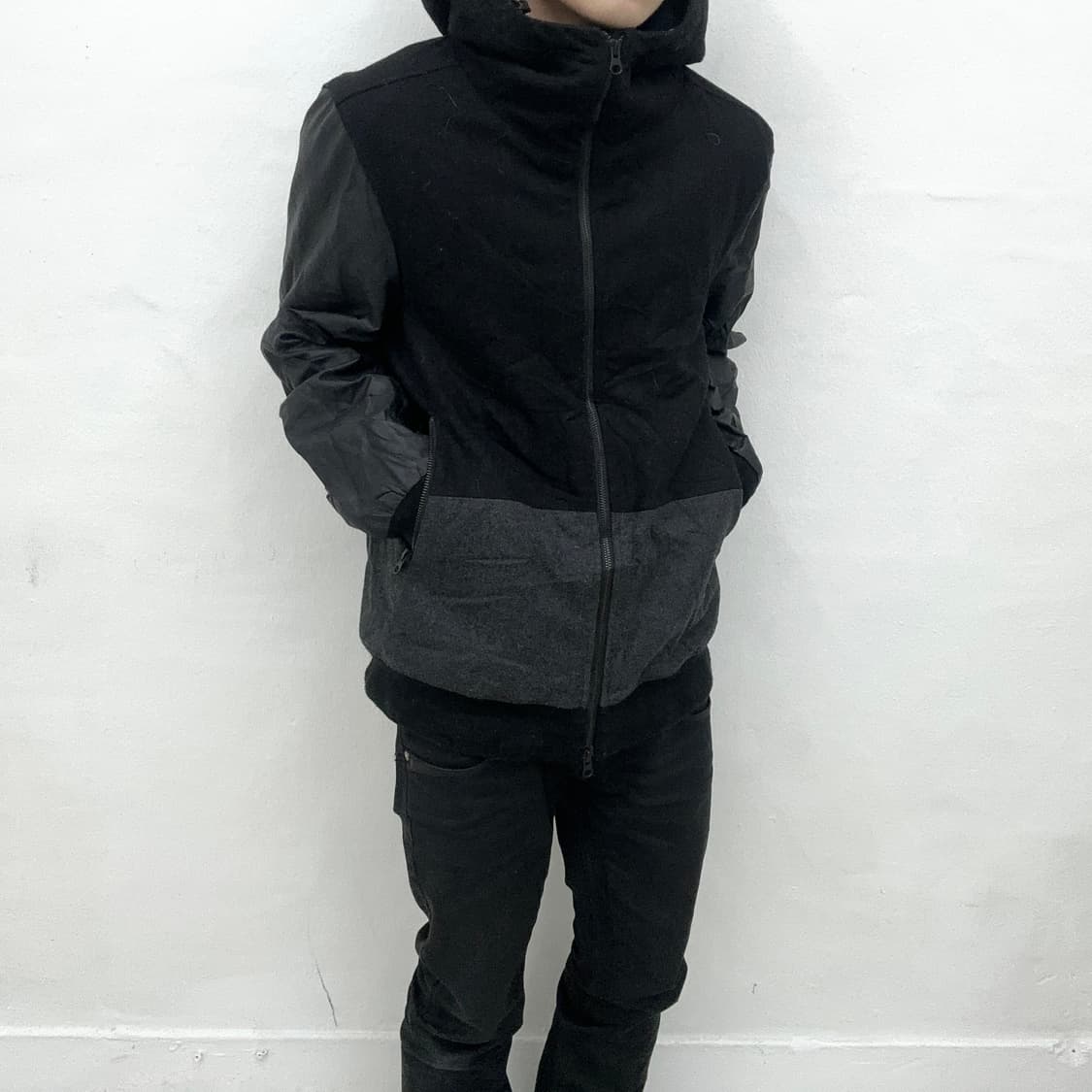 Leather transform hood jacket 상품이미지1
