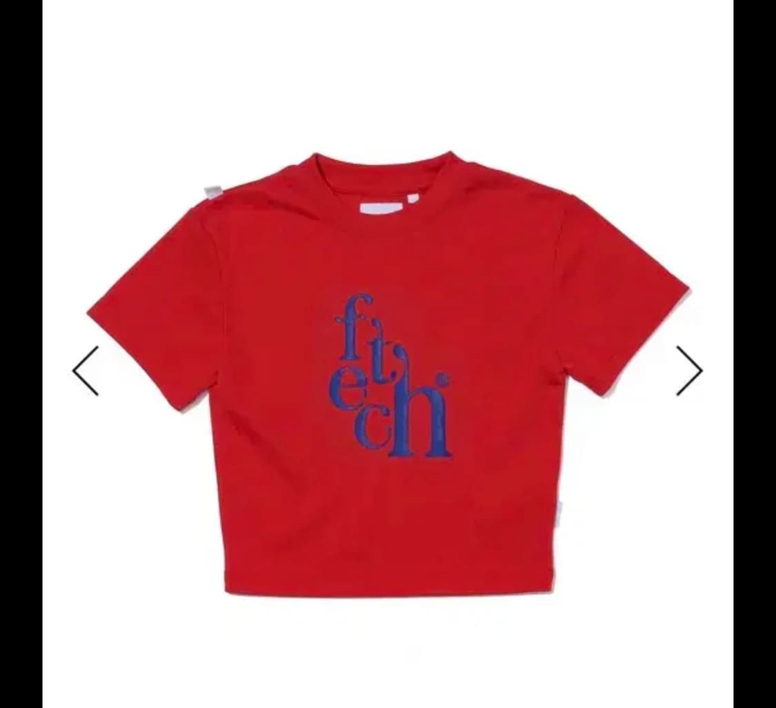 새상품) fetch sunday 패치선데이 크롭반팔티 화이트 상품이미지2