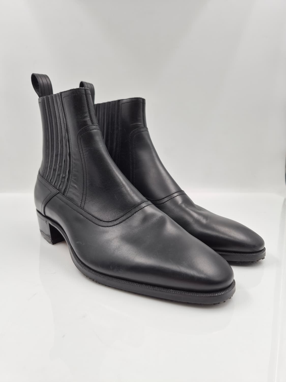 구찌 블랙 레더 첼시 부츠 상품이미지3