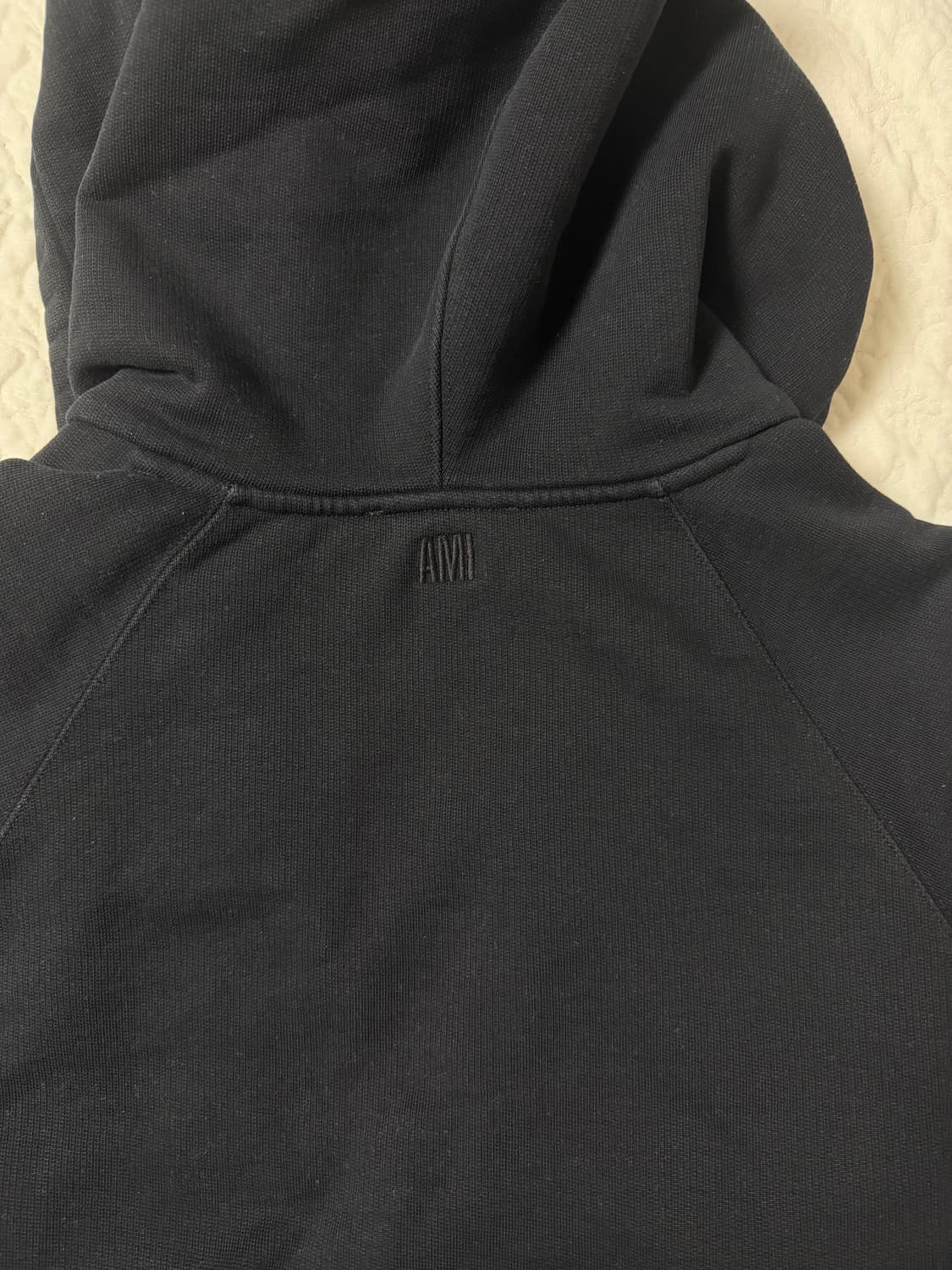 아미 하트 로고 코튼 후드 집업 블랙 xs 정품 상품이미지2