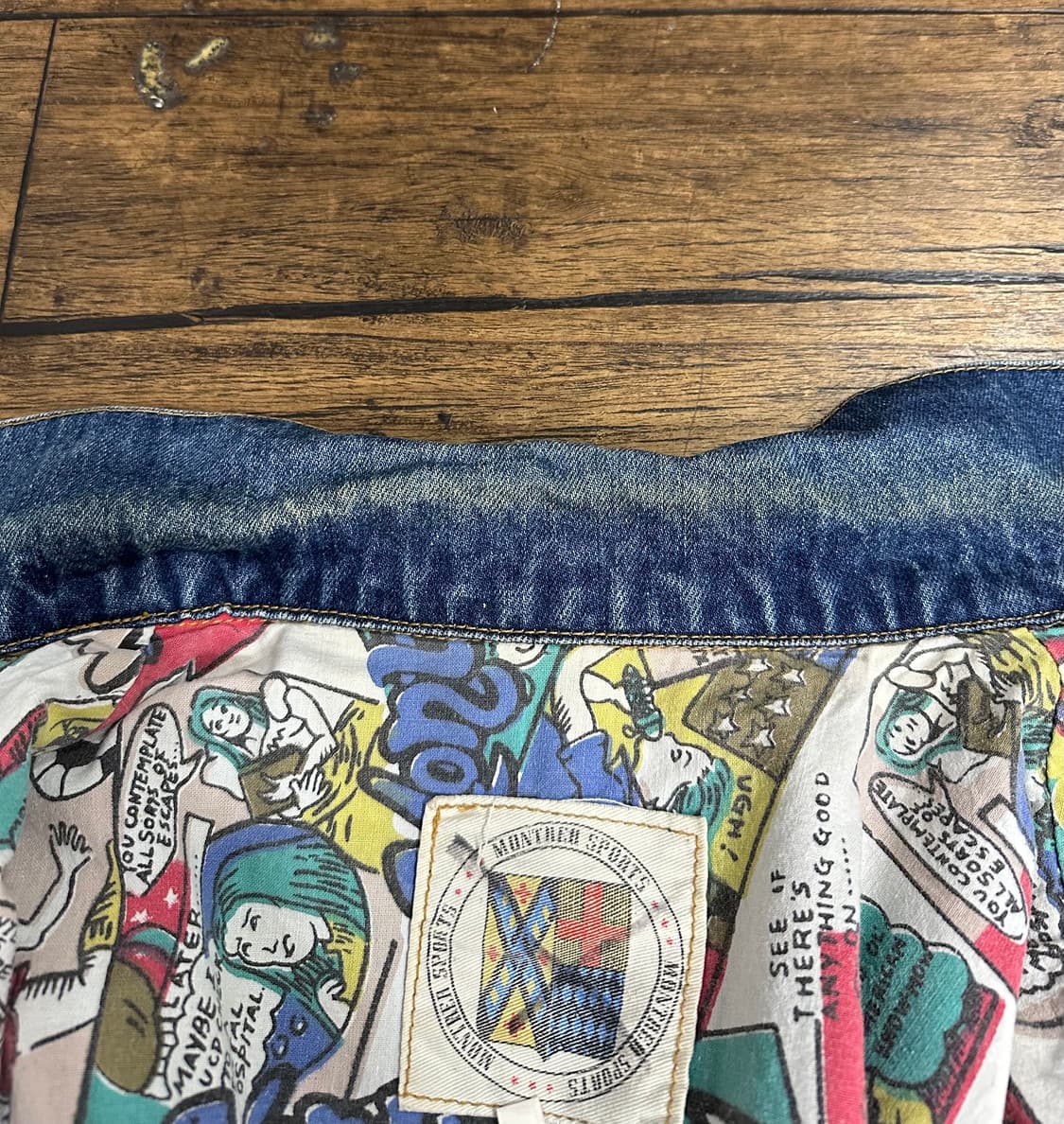 90s Montreal Comic Denim Jacket L사이즈 상품이미지10