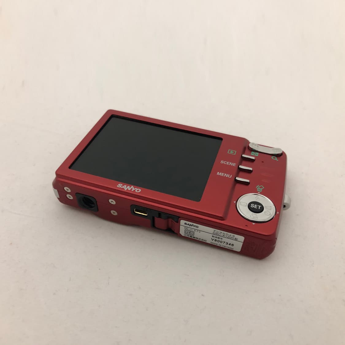  (미품, 박스셋) 산요 Sanyo 작티 DSC-X1200 카메라 레드 상품이미지7