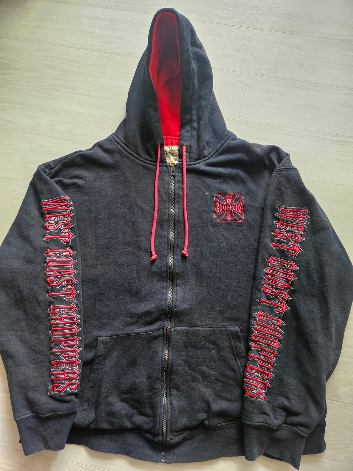 00's og 웨스트코스트차퍼스 써멀 후드 블랙 xl 상품이미지2