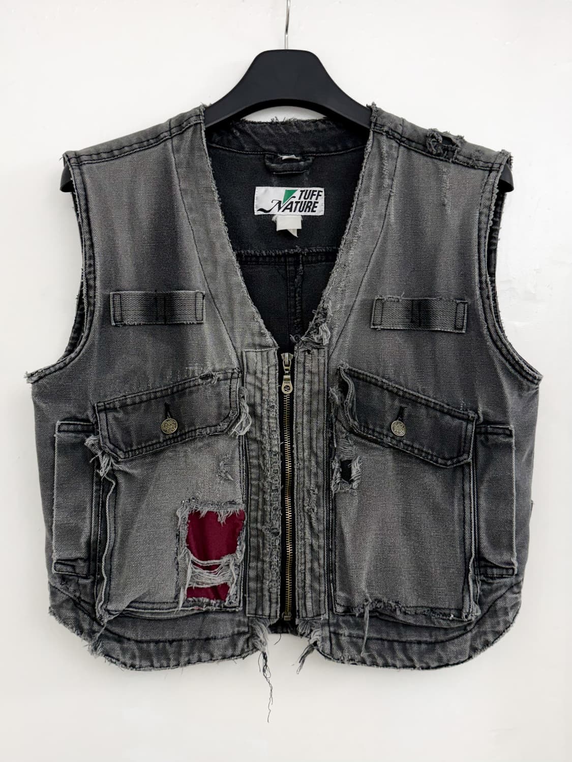 Vintage Distressed Turf Nature Denim Ve 상품이미지1