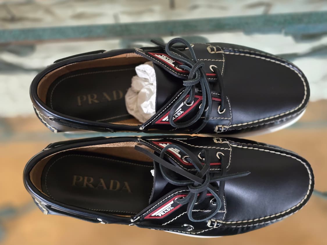[새제품/풀구성] 프라다 레이스업 보트 슈즈, 로퍼 상품이미지6