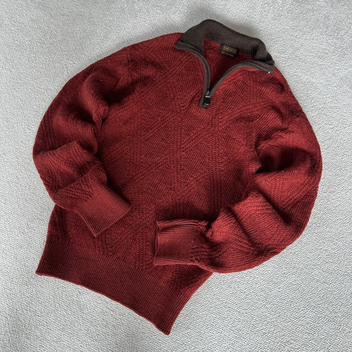 일본 빈티지 울 하프넥 니트 s 상품이미지1