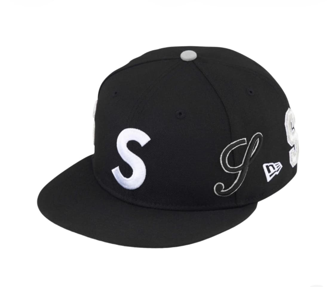 슈프림 멀티 S 로고 뉴에라 블랙 - 25SS 758 - 60.6cm 상품이미지1