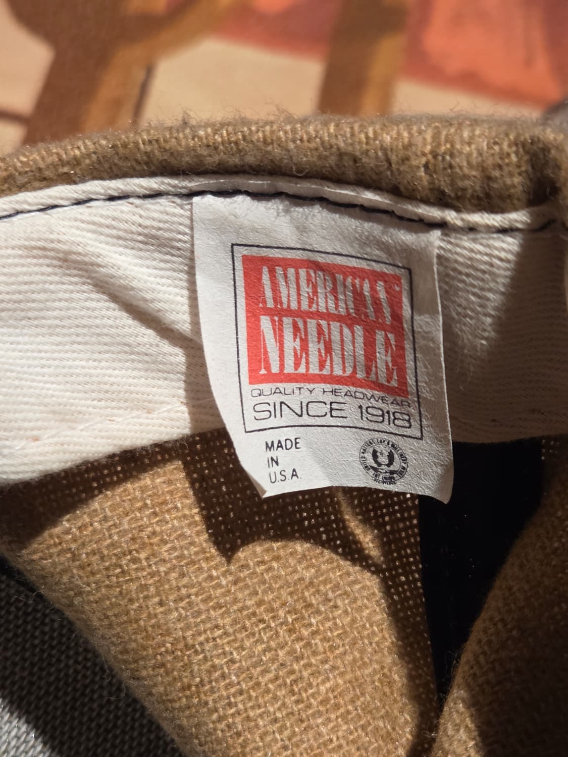 90's 아메리칸 니들제 노트르담 투톤 스트랩백 상품이미지5