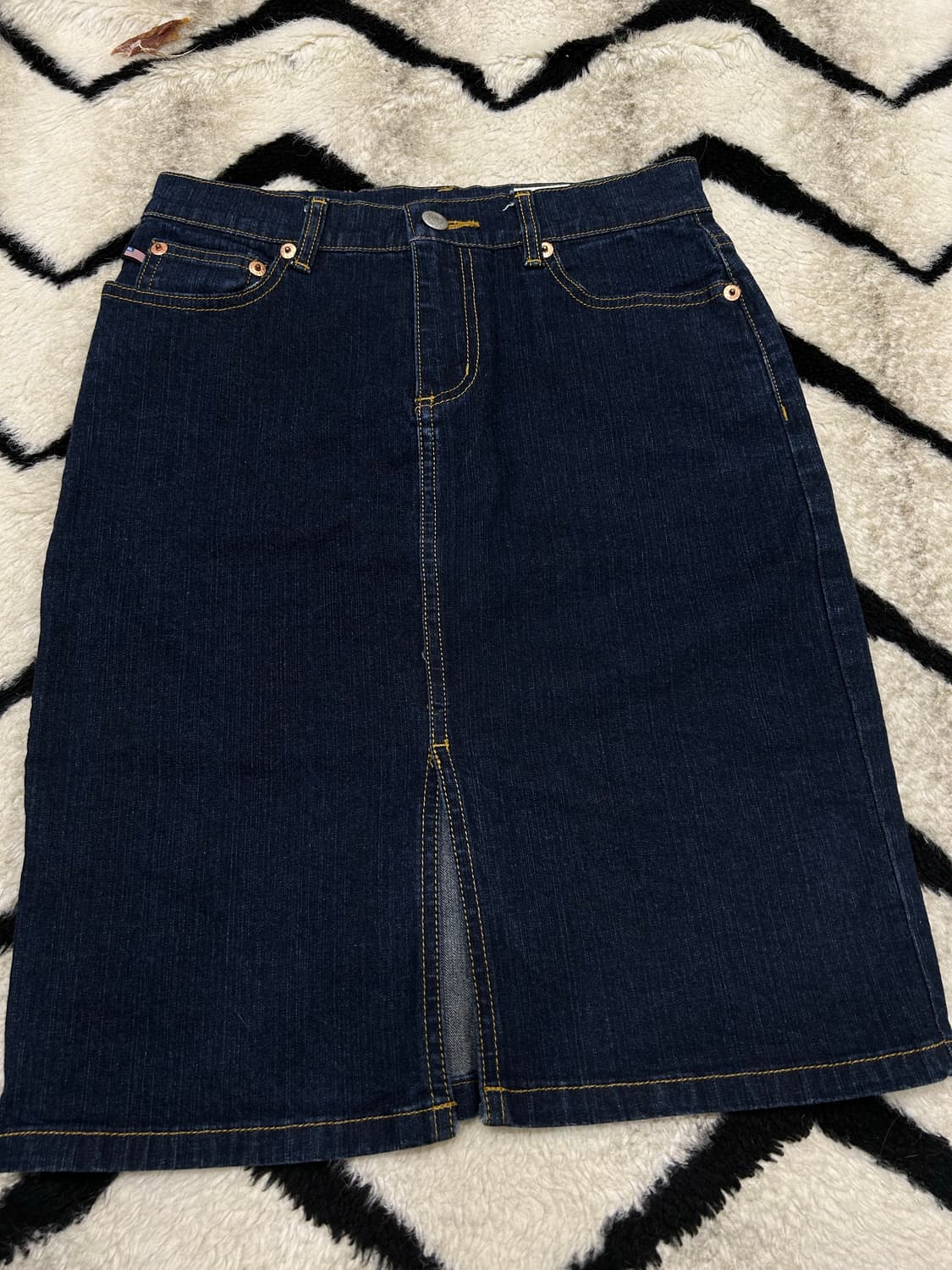 [24]Polo Jeans 데님 미디 스커트/진청 상품이미지3