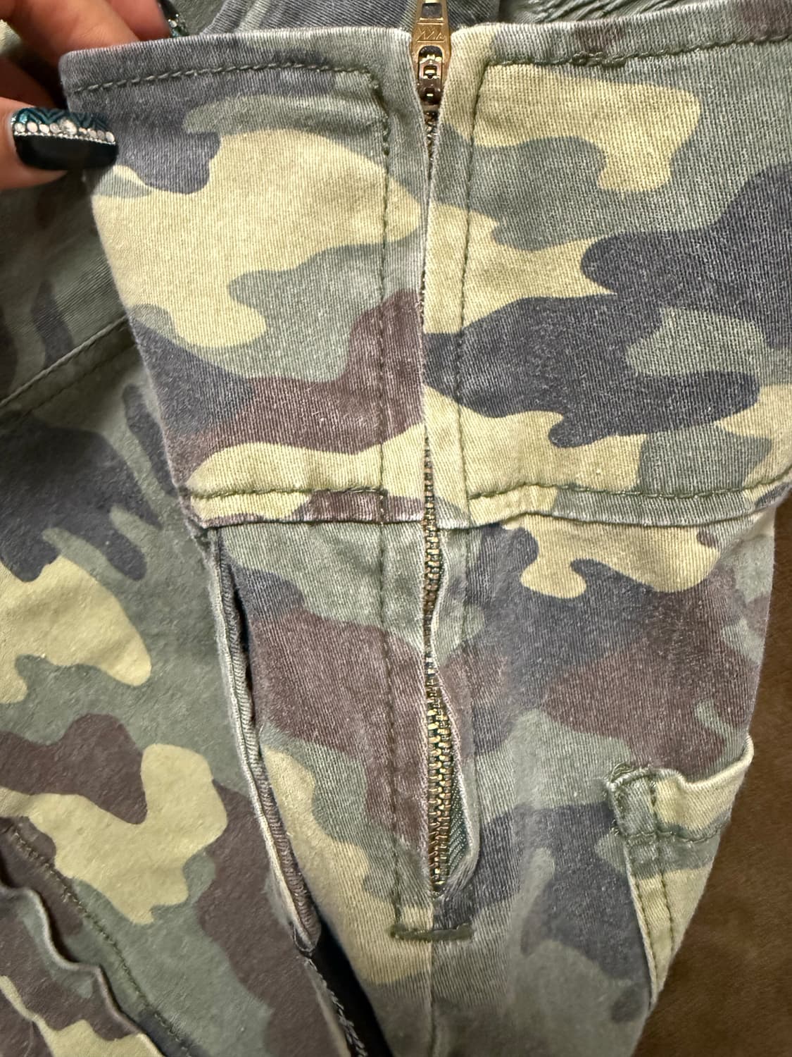 갸루 펑크 카모 패턴 쇼츠팬츠 상품이미지3