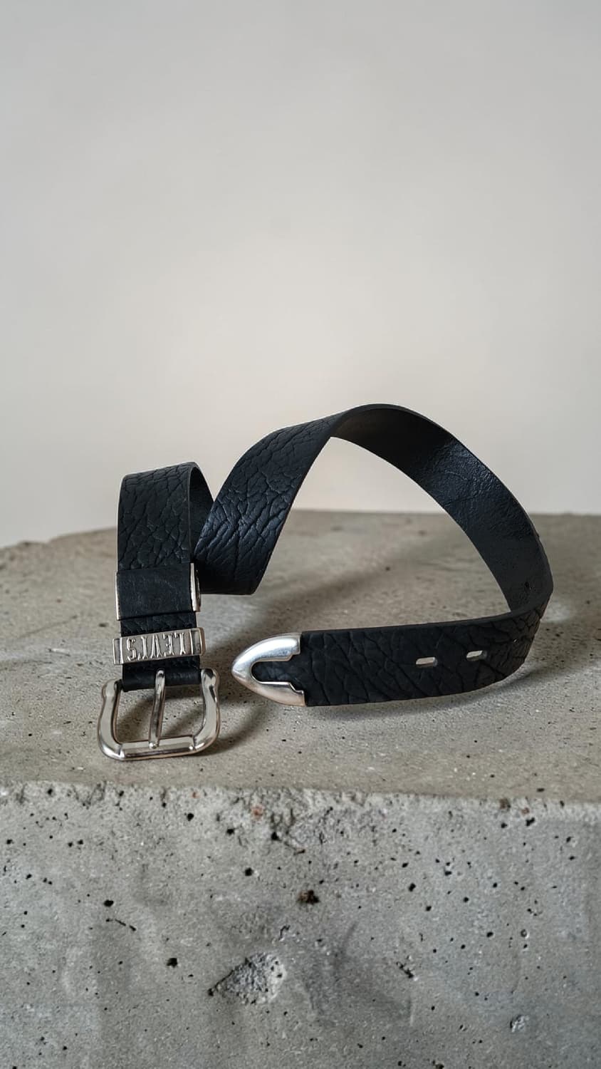 LEVI'S 리바이스 블랙 통가죽 벨트 상품이미지1