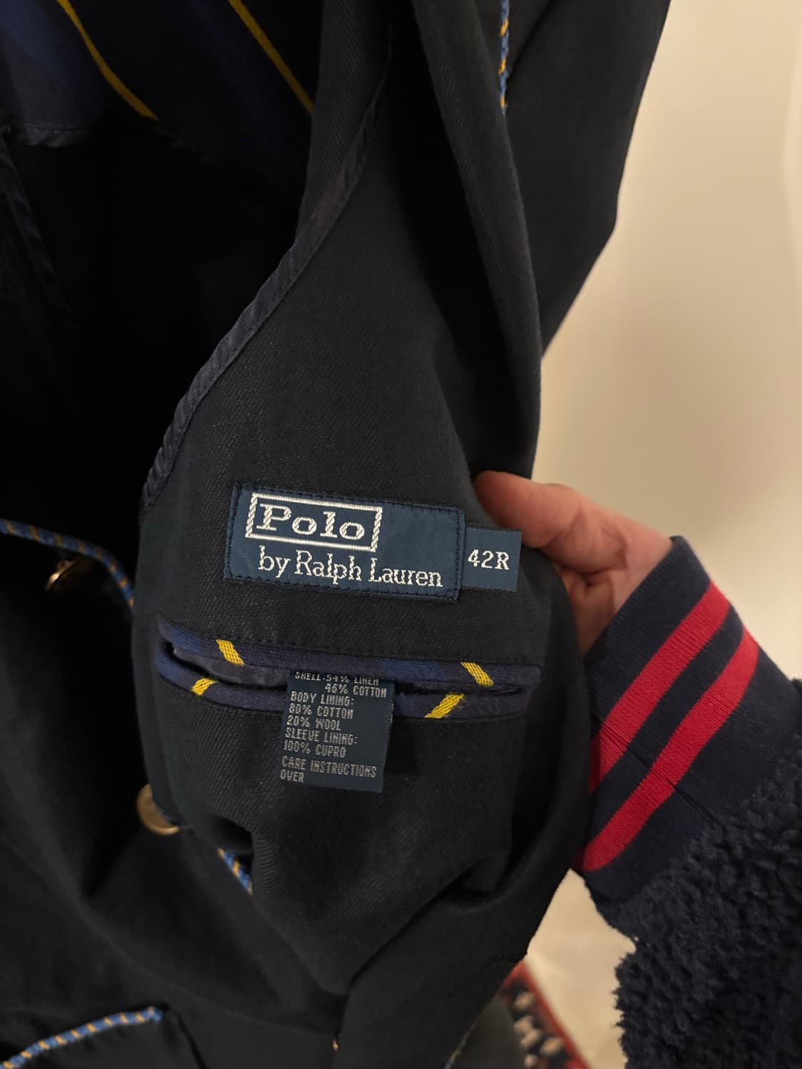 폴로 랄프로렌 네이비 로잉클럽패치 블레이저 상품이미지5