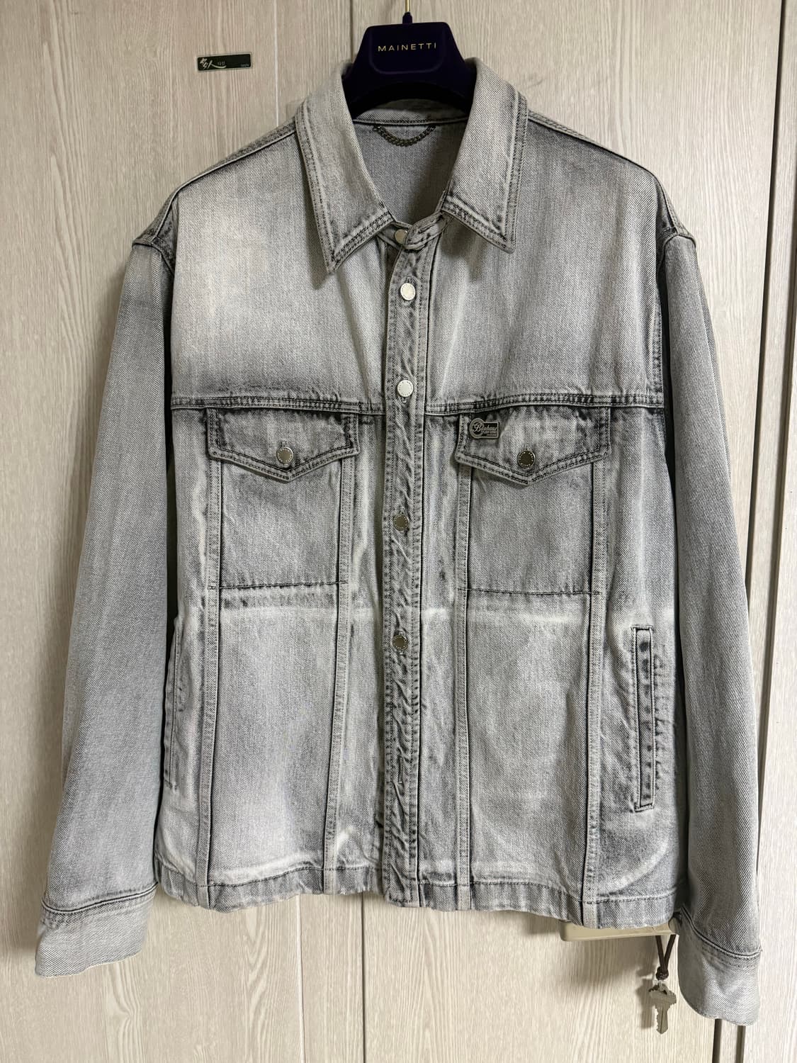 솔리드옴므 그레이 데님 자켓 48사이즈 상품이미지1