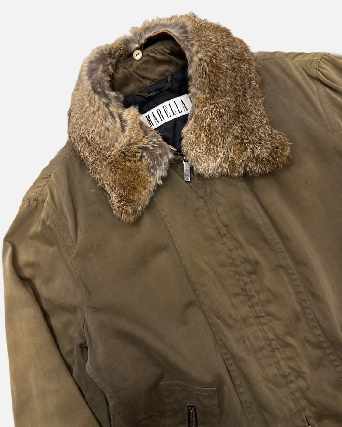 fur collar 2way zip-up jacket 상품이미지3