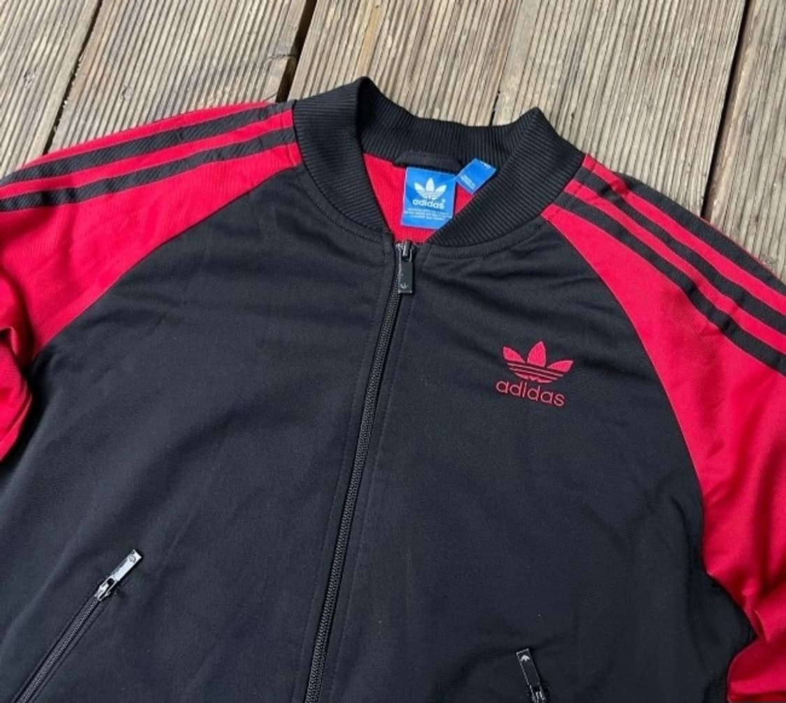 아디다스 검빨 블랙 여자 트랙탑 져지집업 90/S 상품이미지2