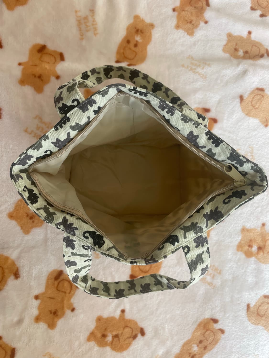 모리걸 빈티지 고양이 토트백 🐈‍⬛🤍 상품이미지3