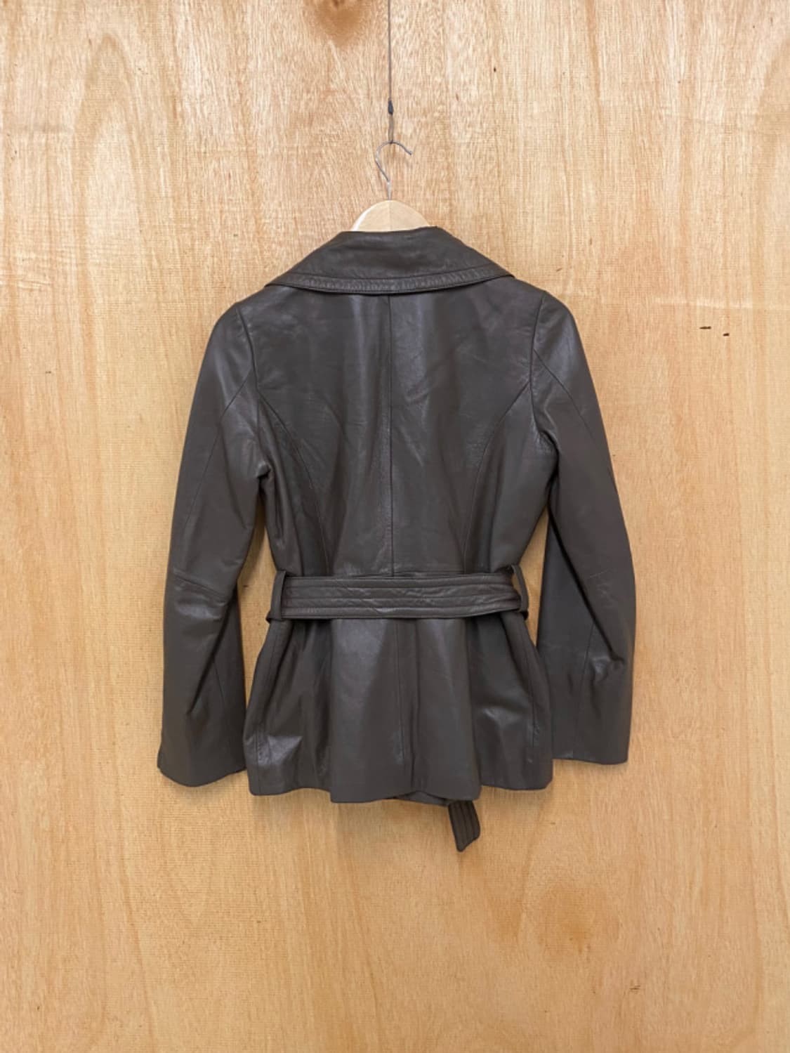  VTG 2way leather half coat 투웨이 가죽 하프코트 상품이미지3
