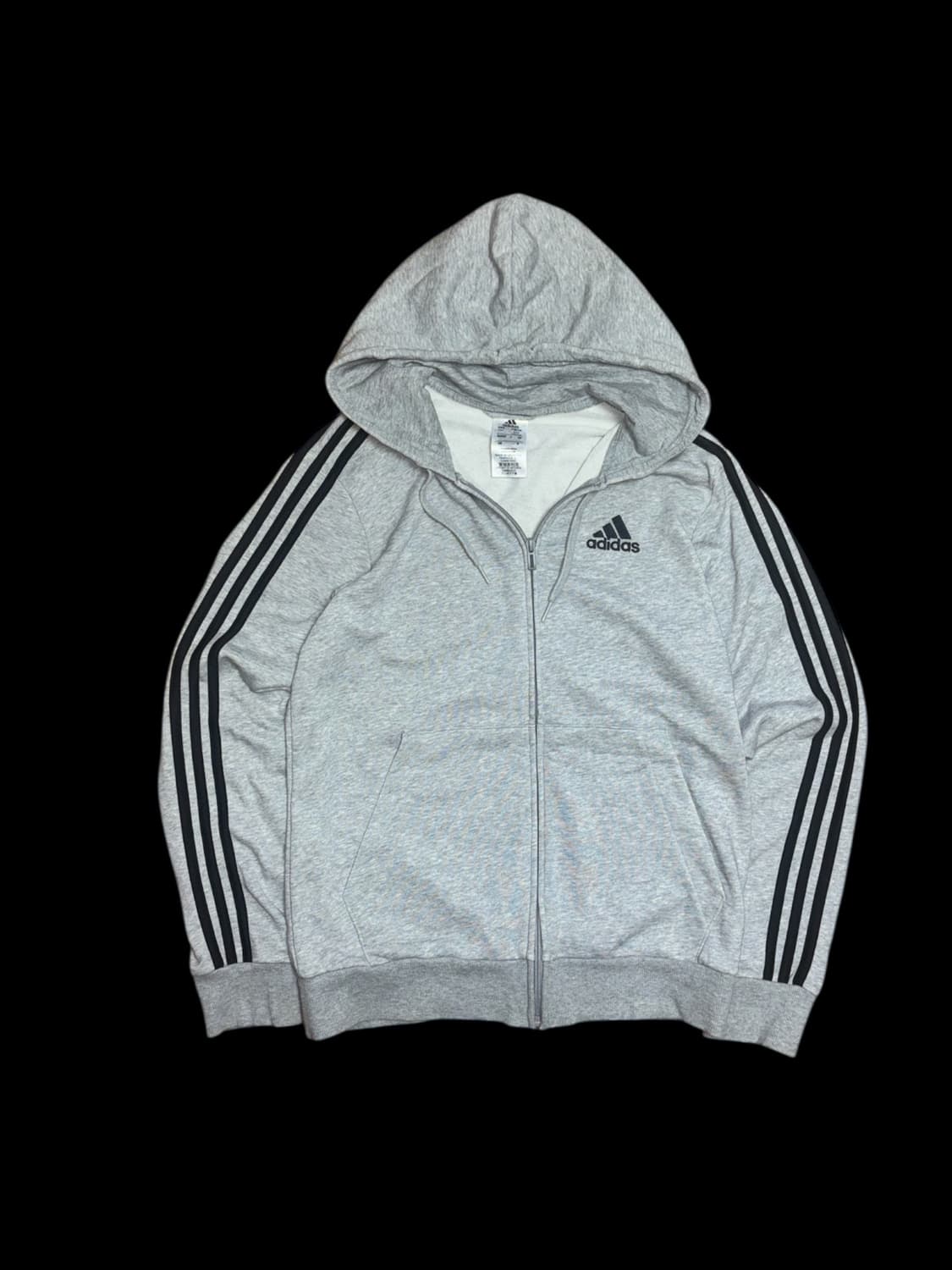 아디다스 그레이 사이드라인 후드 집업 상품이미지2