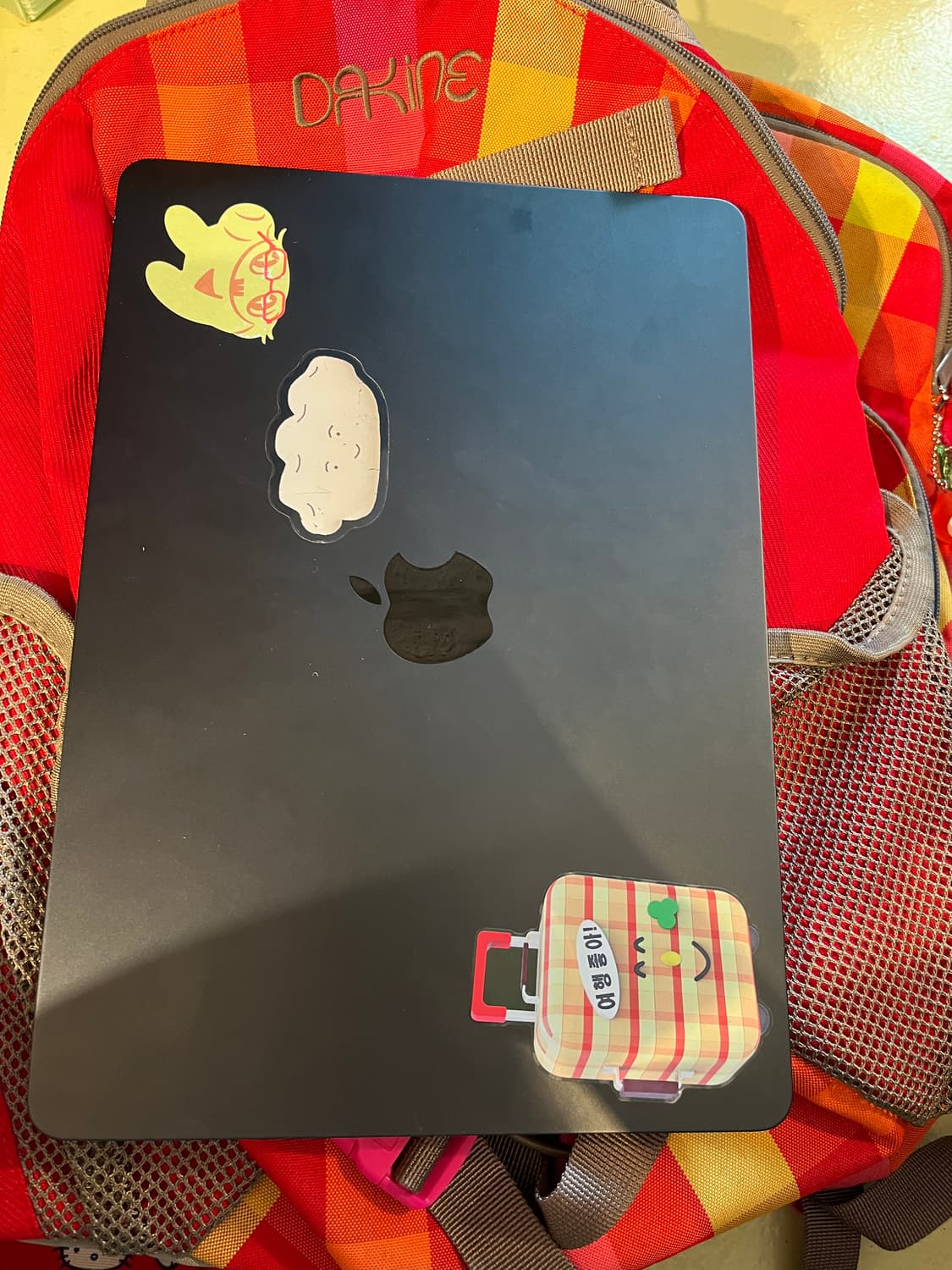 레드 체크무늬 dakine 백팩🎒 상품이미지2